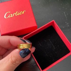 Inspired gold love ring size 7